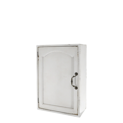 Cabinet for wall w. 1 door H50/L35/W19.5 cm antique cream