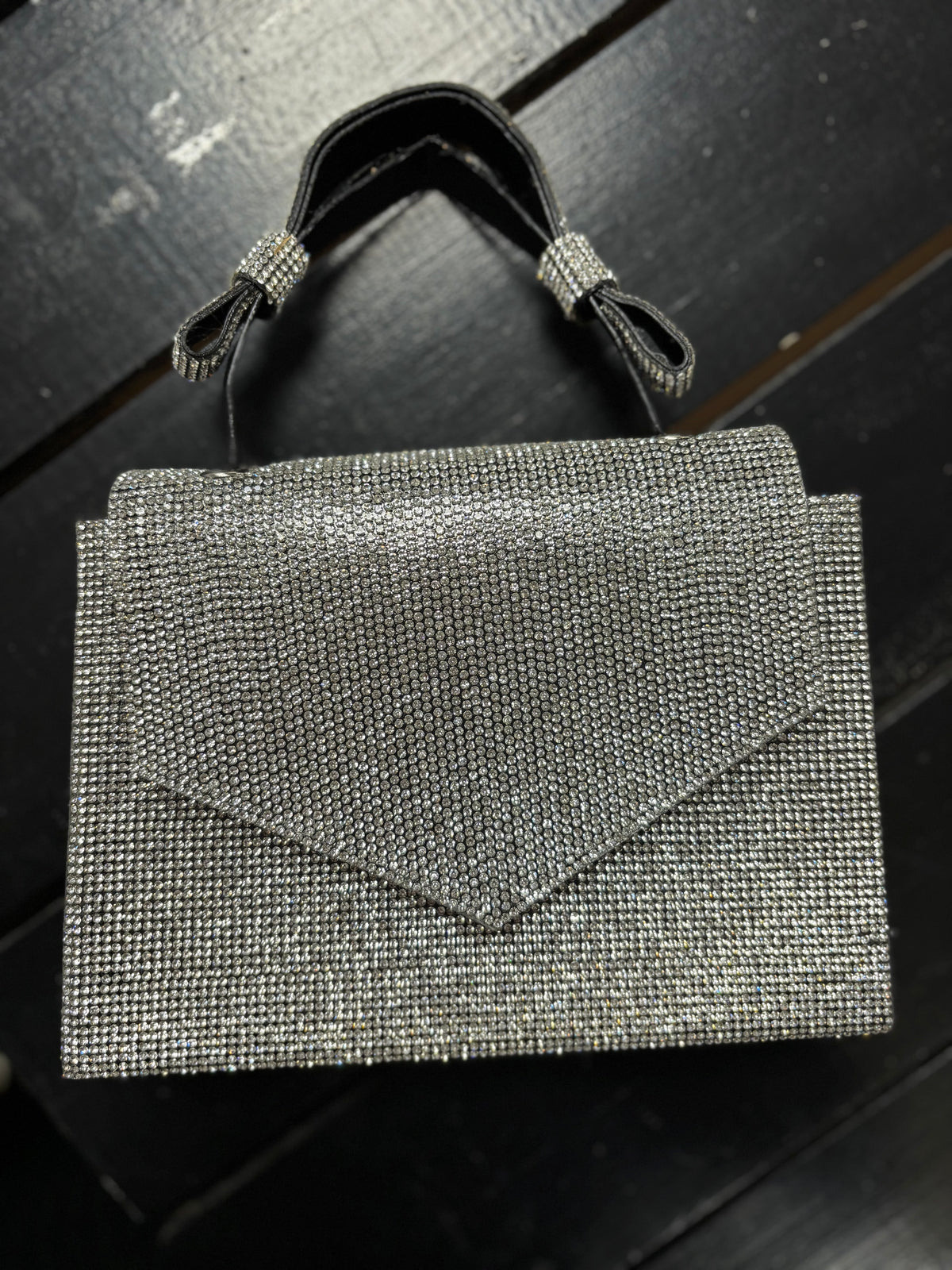 Bling taske med hank