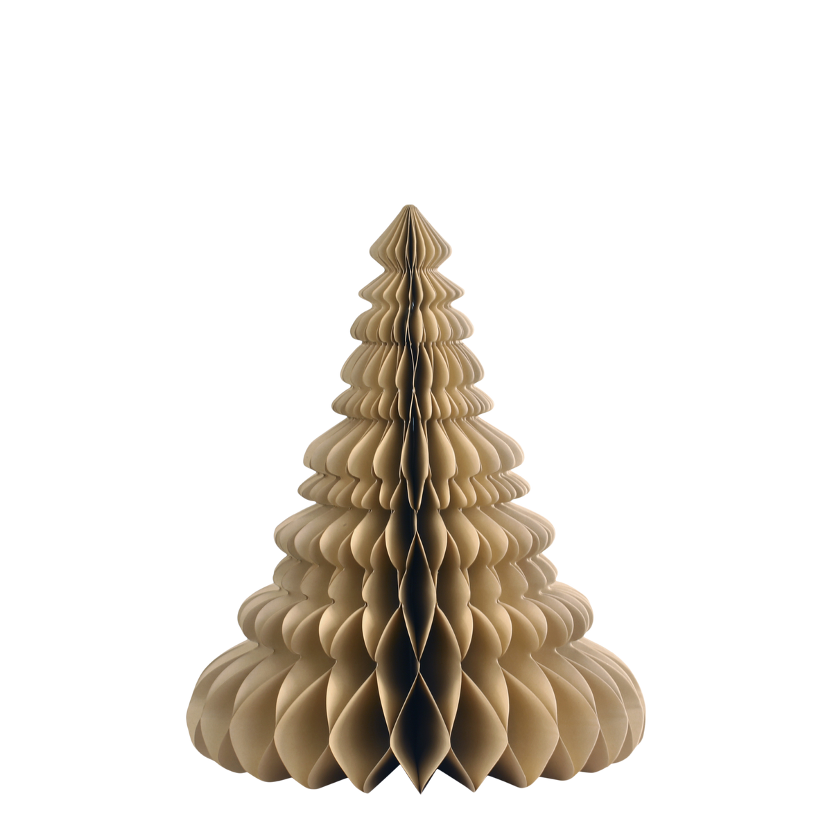 Christmas Tree in paper H50/D41 cm amber