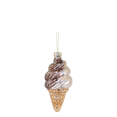 Ice Cream H12.5/D5.5 cm antique mocca