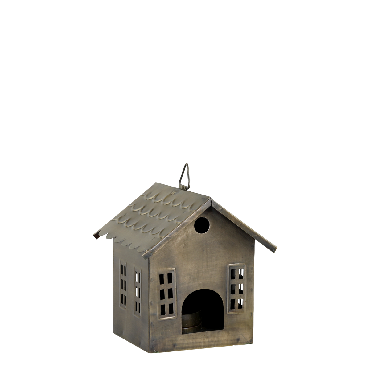 Candle House H15/L14/W14 cm antique brass