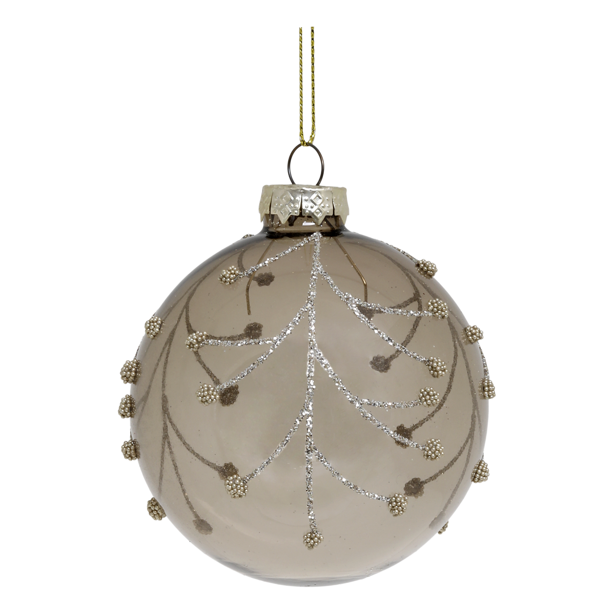 Christmas Bauble D8 cm clear