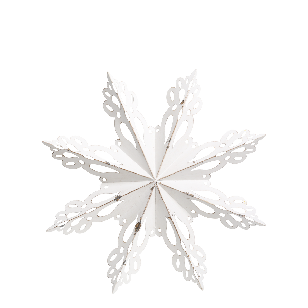 Wall Décor snowflake D43/W6 cm antique white