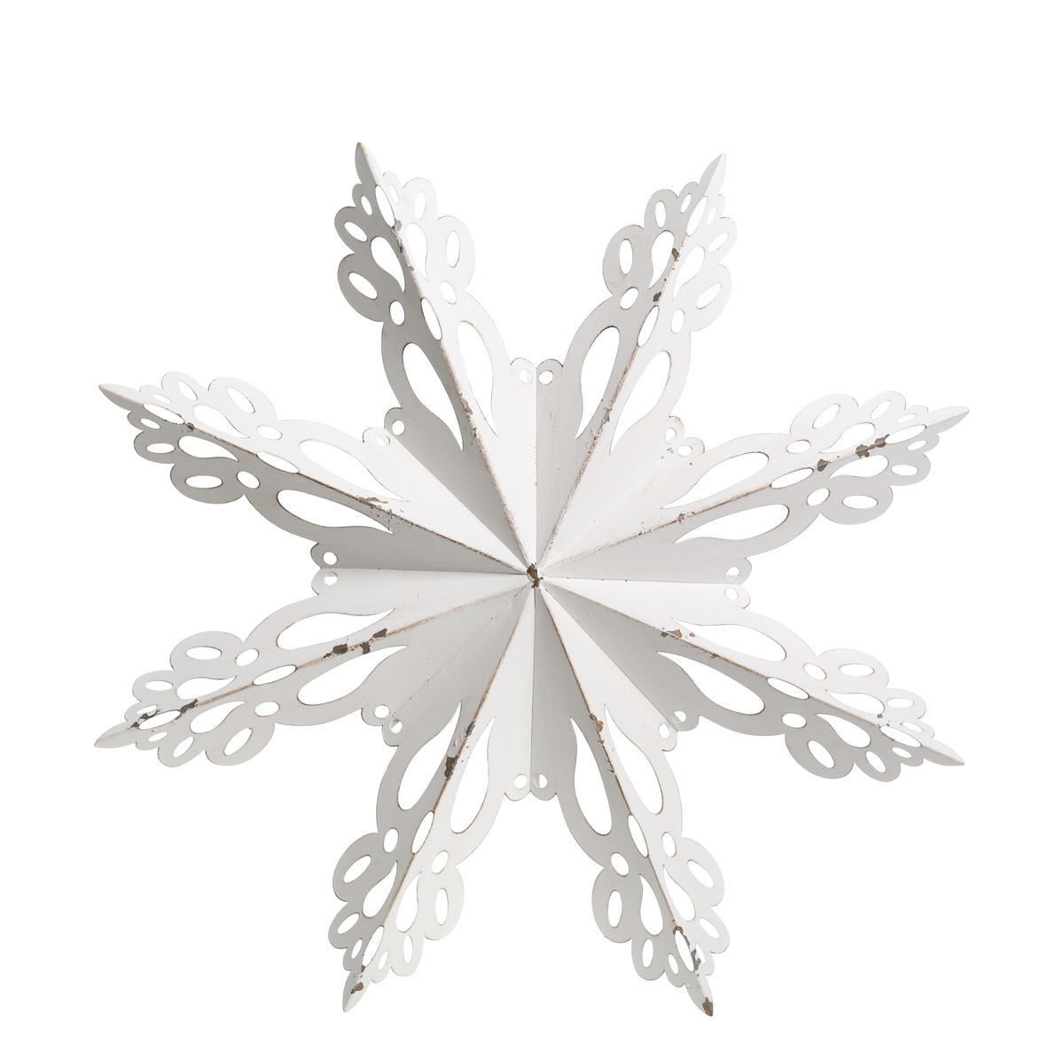 Wall Décor snowflake D53/W6 cm antique white