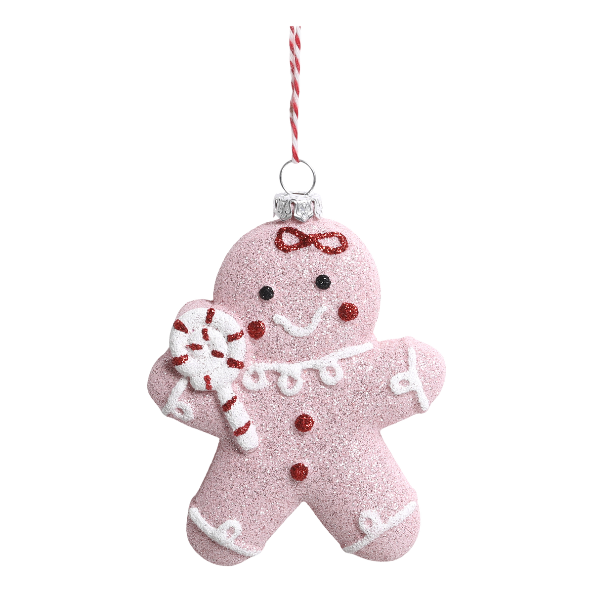 Candy Gingerbread Man H10/L8.5/W3 cm pink lady