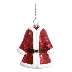 Classic Santa Suit H9/L7.5/W5 cm berry red