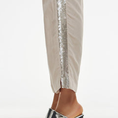Access Jogger pants with elastic waistband and sequins