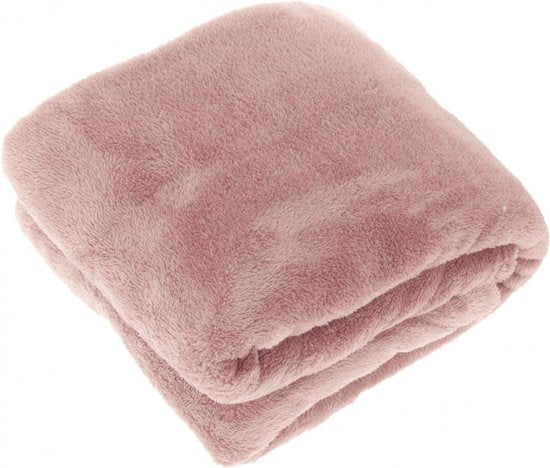 Old pink blanket fleece 150x200cm