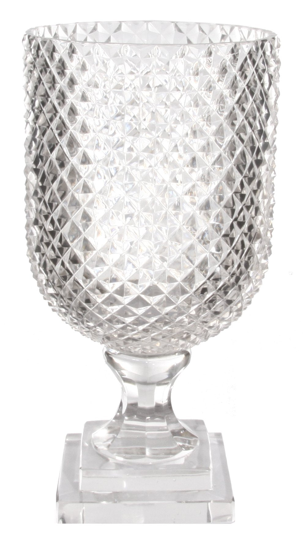 Crystal hurricane diamond cut clear D15/H29,5cm