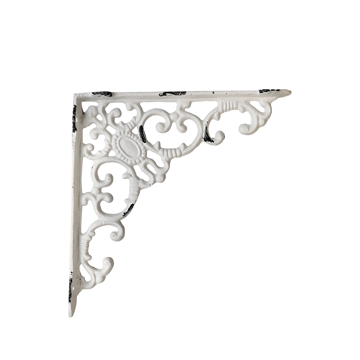 Hyldeknægt monogram, H19/B20,5 cm antique creme