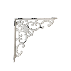 Hyldeknægt monogram, H19/B20,5 cm antique creme