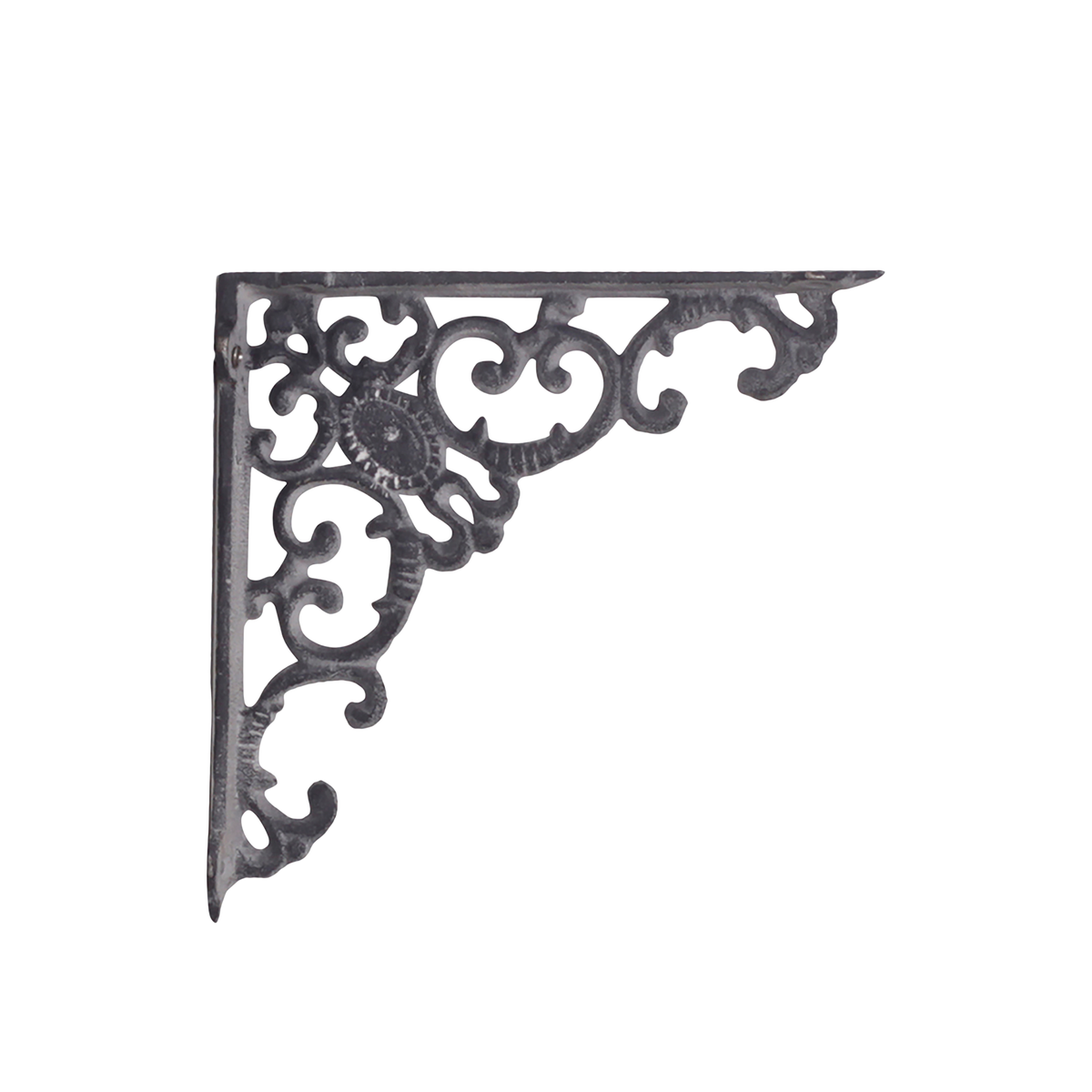 Shelf Bracket monogram H19/W20.5 cm antique grey