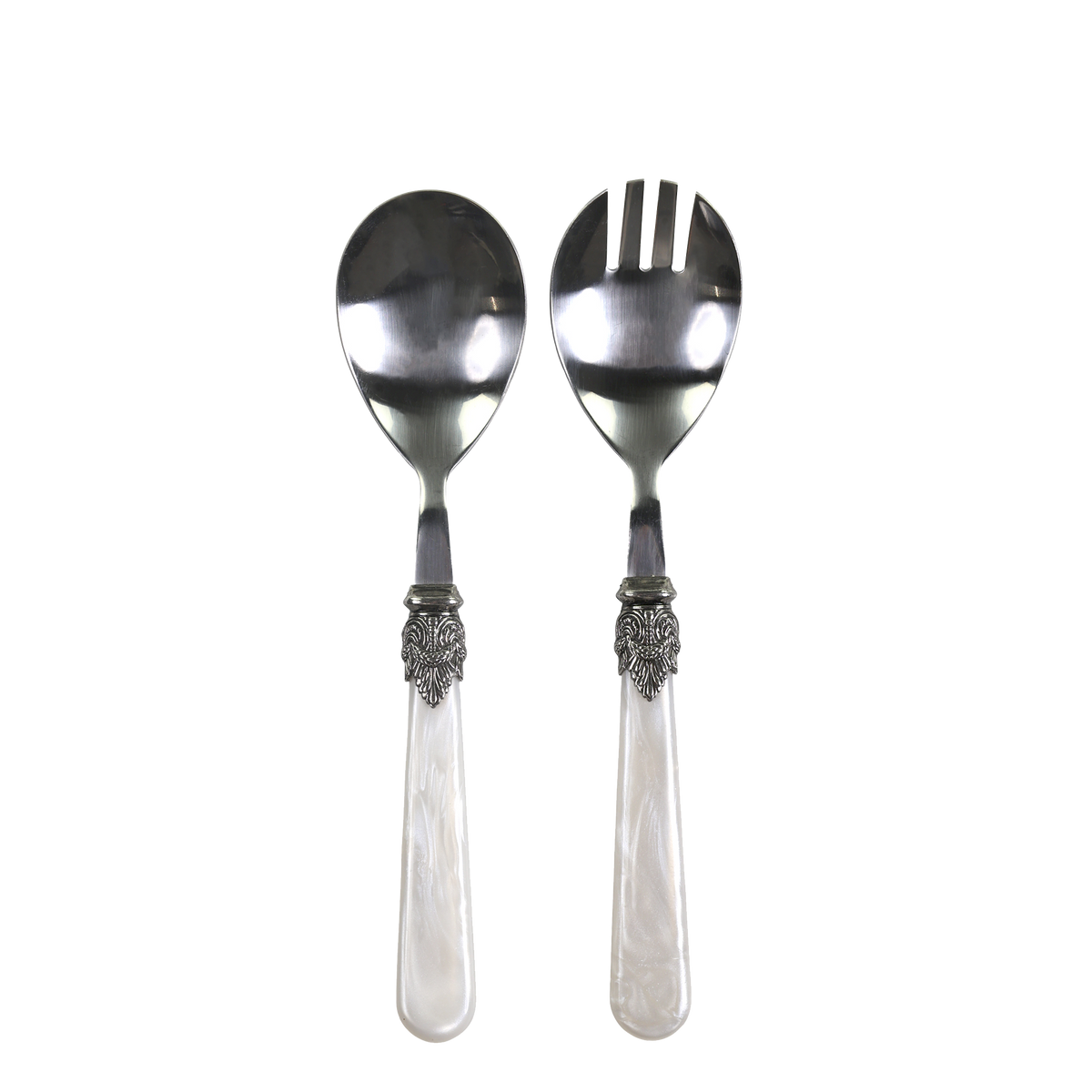 Linas Salad Servers set of 2  L21 cm antique mother of pearl