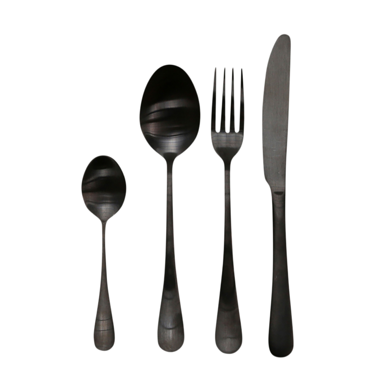 Nordique cutlery set of 4 L23 cm black