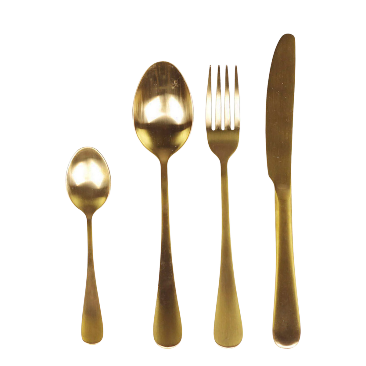 Nordique cutlery set of 4 L23 cm gold