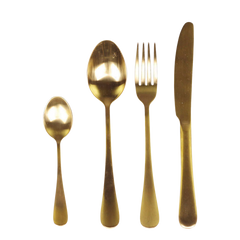 Nordique cutlery set of 4 L23 cm gold