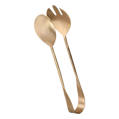 Salad tongs L29/W6 cm brass