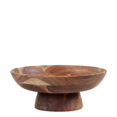 Laon Bowl on foot acacia wood H11/D28 cm nature