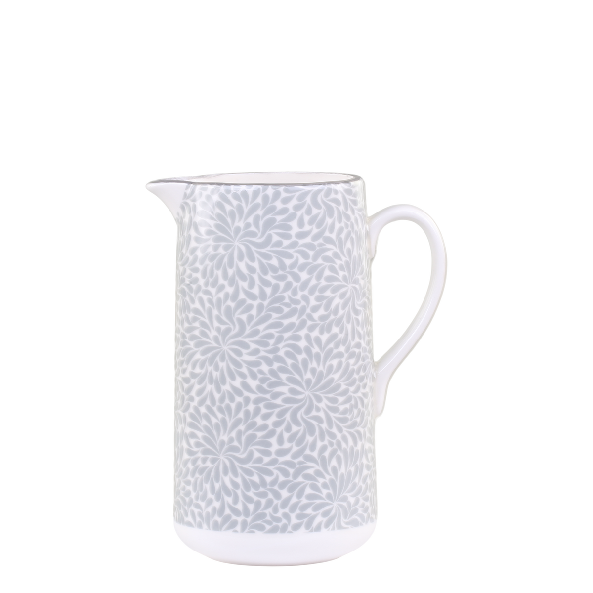 Arés Jug w. pattern H19.5/L15/W9 cm French grey