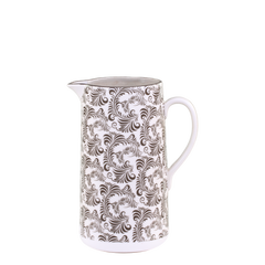 Arés Jug w. pattern H19.5/L15/W9 cm mocca