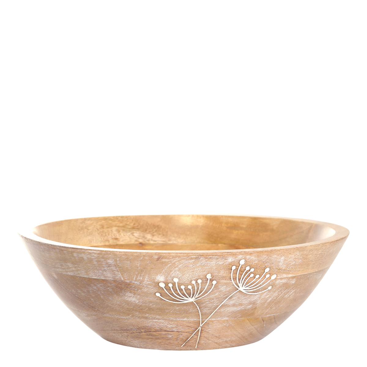 Tours Bowl w. carvings H10/D30 cm nature