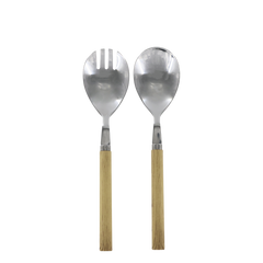 Linas Salad Servers set of 2 L21 cm nature