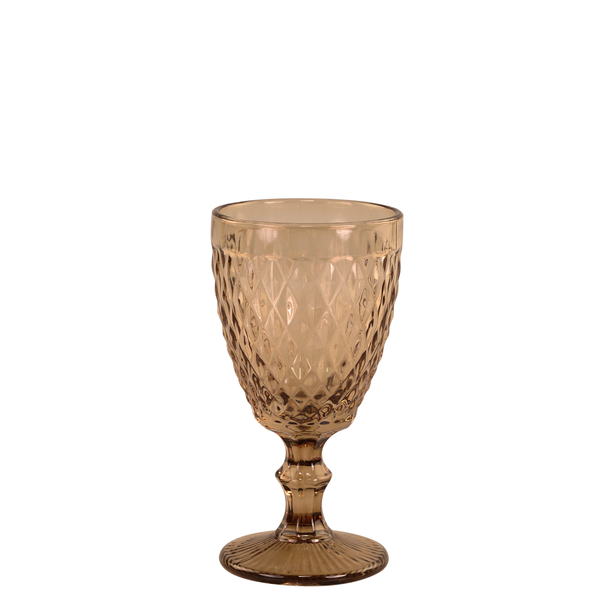 Saint-Émilion Wine Glass w. pattern H15.5/D8.5 cm honey