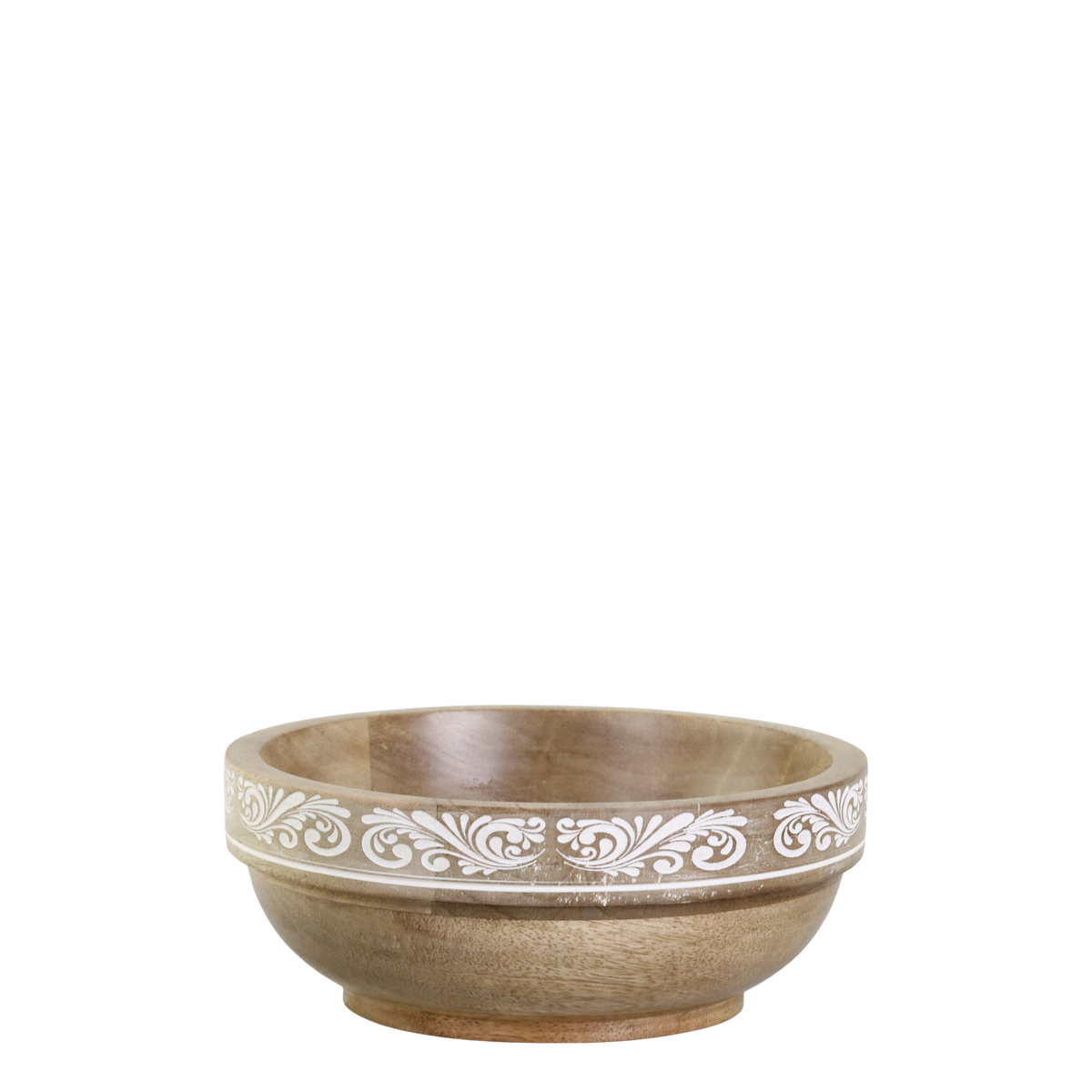 Tours Bowl w. carvings H9/D20 cm nature