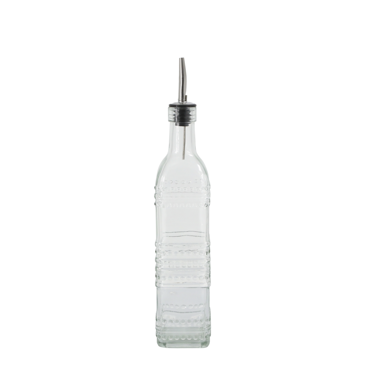 Bottle w. bottle pourer H30/L6/W6 cm clear