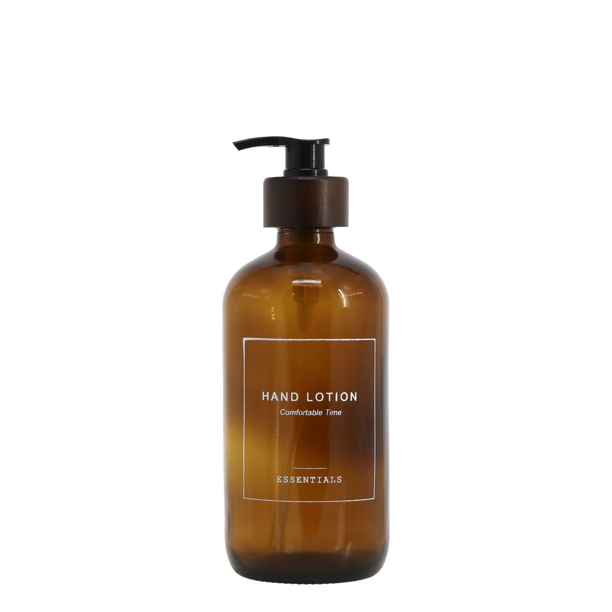 Bottle w. pump Hand Lotion 500 ml H21.5/D7.5 cm mocca