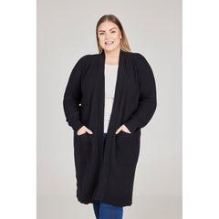 No 1. By Ox Long knitted Cardigan Sort