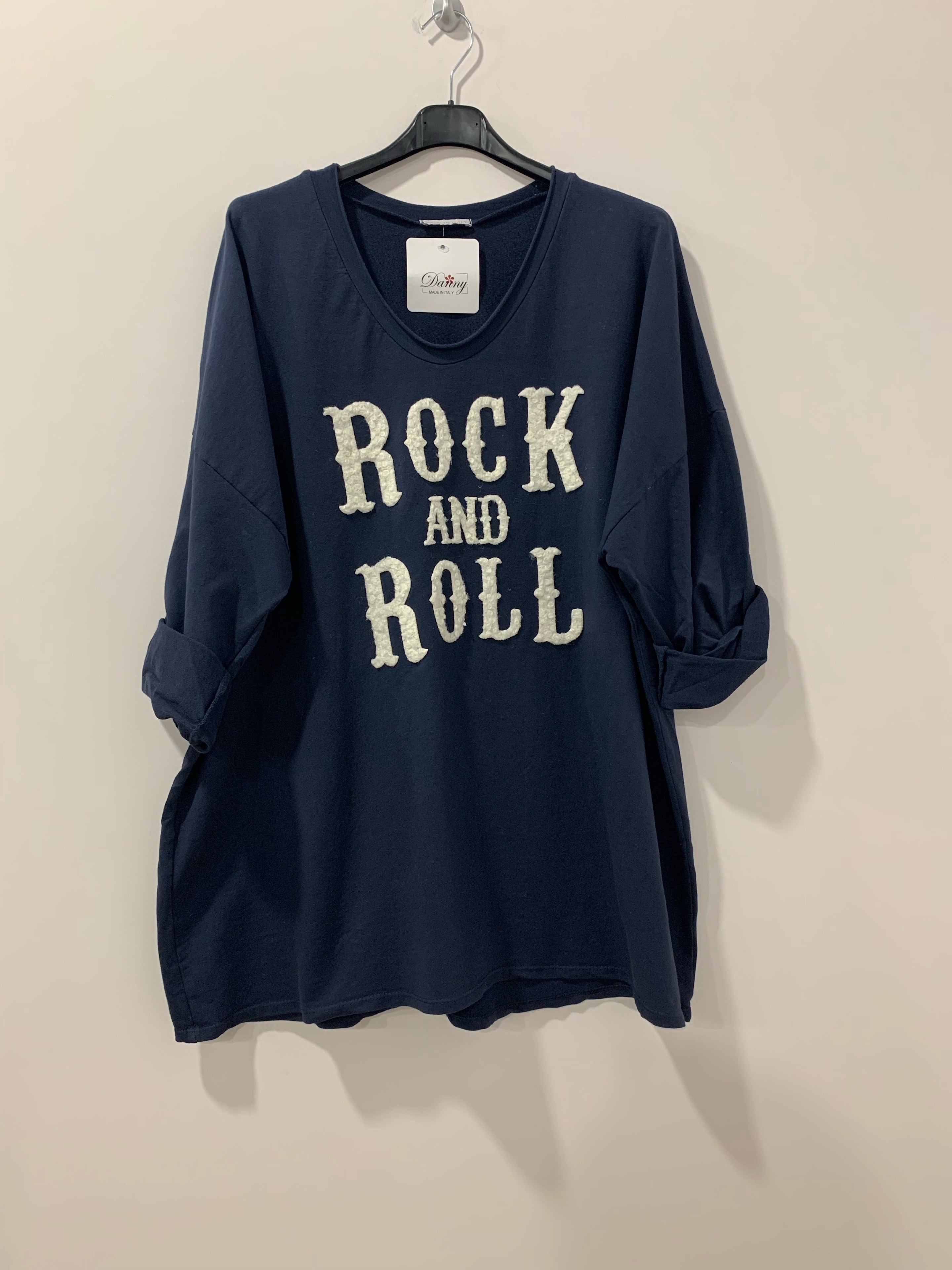 Rock and Roll sweatshirt - Brystmål 140cm