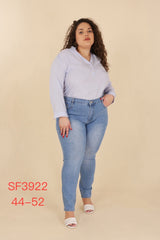 Jeans lys vask plus size