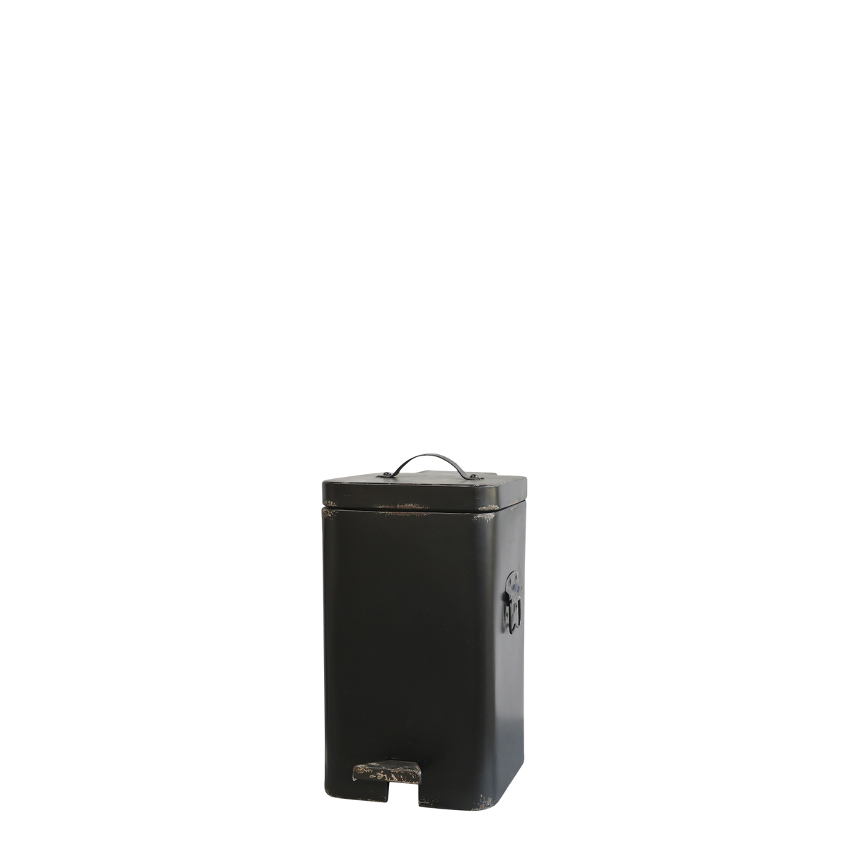 Factory Pedal Bin H40/L23/W23 cm antique black