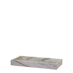 Morlaix Tray of marble H3.5/L30/W14 cm latte