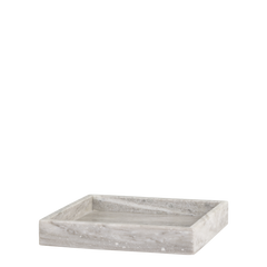 Morlaix Tray of marble H4/L30/W30 cm latte