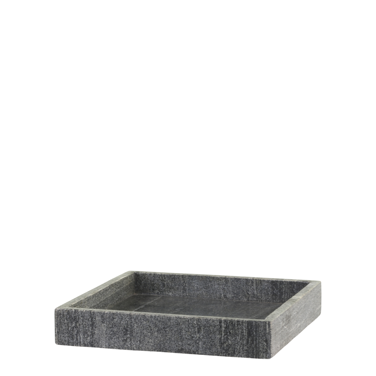 Morlaix Tray of marble H4/L30/W30 cm coal