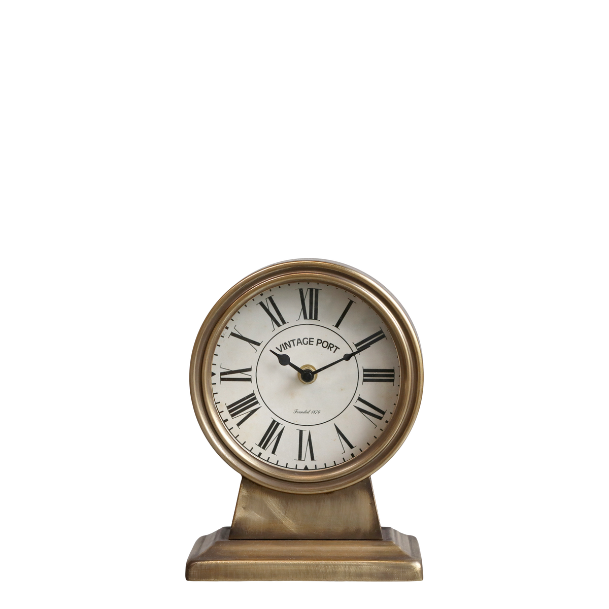 Table Clock H21.5/L16/W9 cm antique brass