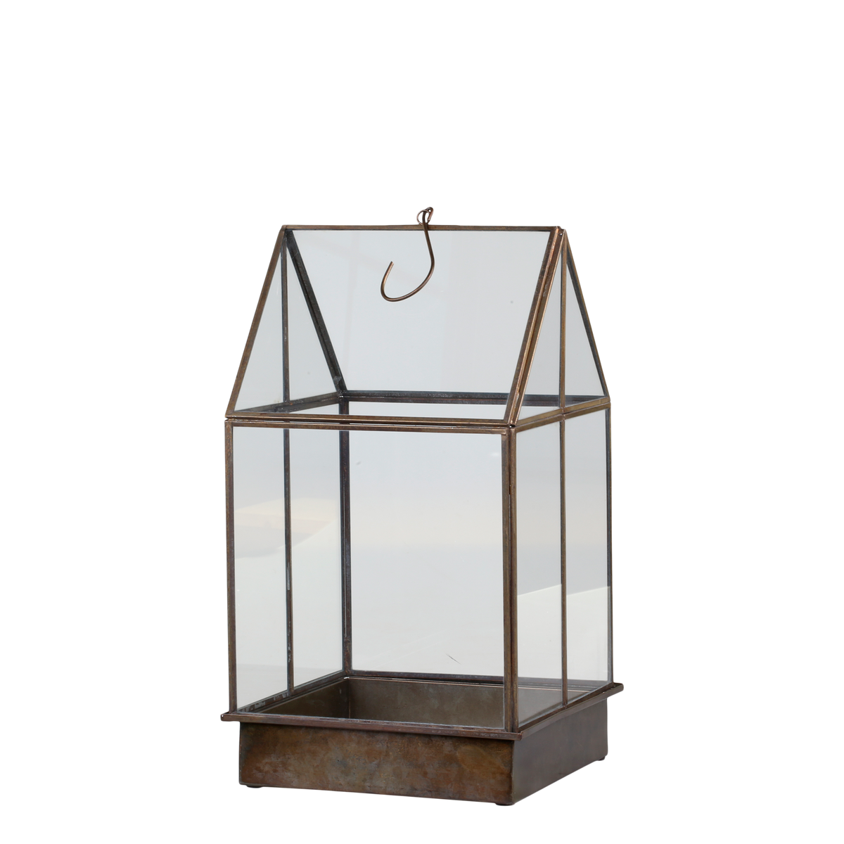 Greenhouse H38/L21/W21 cm antique brass