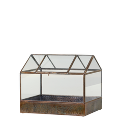 Greenhouse H25/L30.5/W20.5 cm antique brass