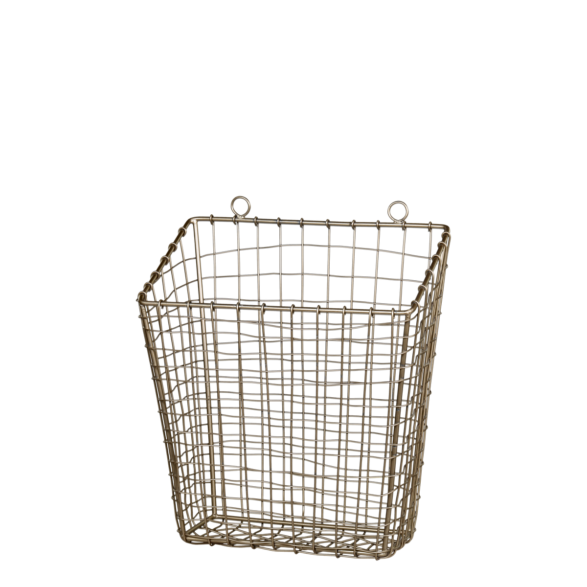 Fil de fer Basket H33/L28/W16 cm antique brass