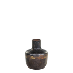 Vase H8.5/D5 cm antique black