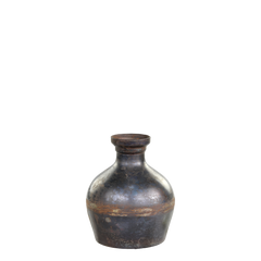 Vase H12/D8 cm antique black