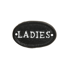 Sign Ladies H9.5/L6 cm antique black