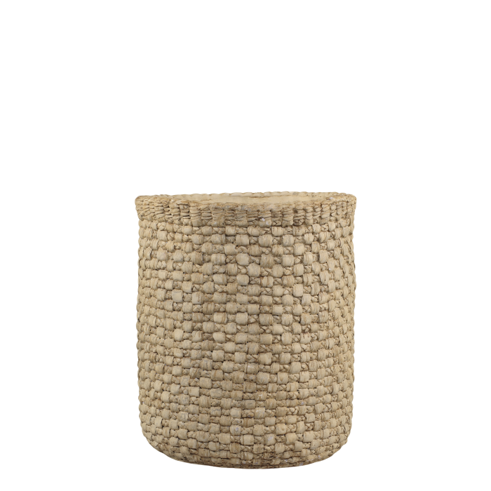 Corte Skjuler m. flet mønster, H24/Ø20 cm antique natur