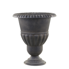 Centrepiece on foot H49.5/D42 cm antique coal