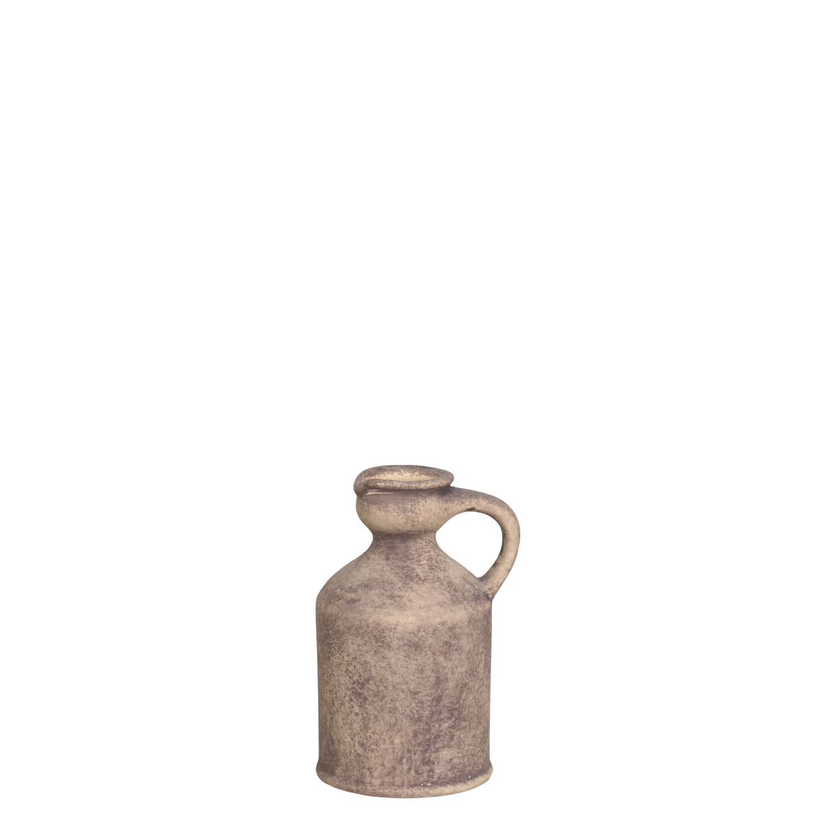 Terracotta Bottle w. handle H13/L9/W7.5 cm antique nature