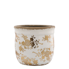 Anniversary Melun Planter H15.5/D17 cm antique brass