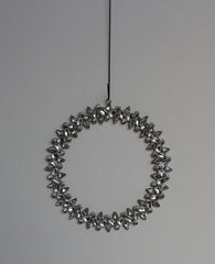 Diamant-Ring-Ornament 20cm sølv by Access Fashion