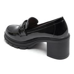 Høje chunky lakloafers